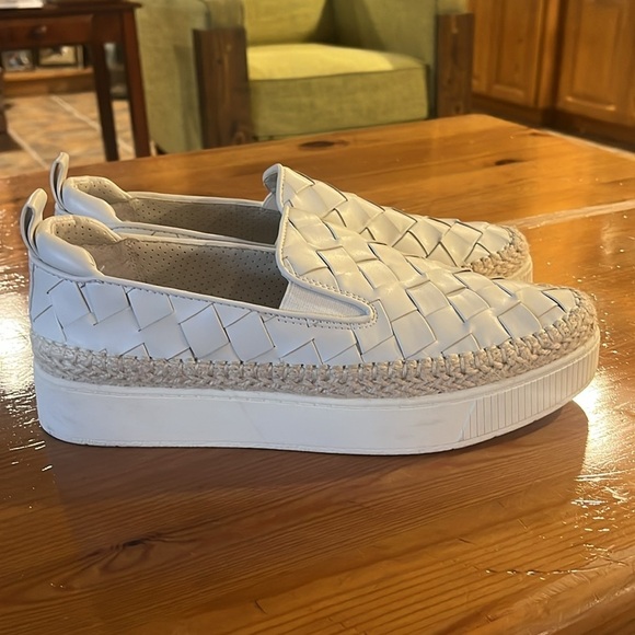 Franco Sarto Hydee Espadrille Platform Sneaker white Size 8M - Picture 2 of 11